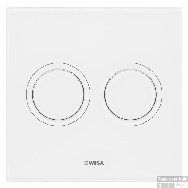 Wisa Luga Luga Glazen Bedieningsplaat Dualflush Wit 1 Wisa Luga Luga Glazen Bedieningsplaat Dualflush Wit