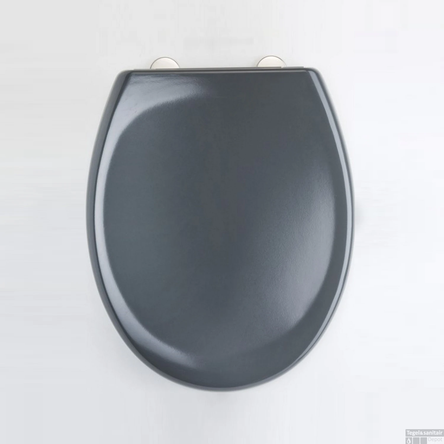 Toiletzitting Eisl Super Slim Softclose Quick Release RVS Scharnieren Donker Grijs 1 Toiletzitting Eisl Super Slim Softclose Quick Release RVS Scharnieren Donker Grijs