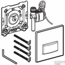 Geberit Sigma 50 Urinoir Bedieningsplaat Pneumatisch Eigen Ontwerp Klantspecifiek