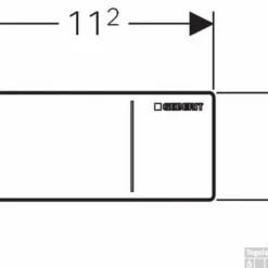 Geberit Sigma 70 Opbouw Drukker Voor Inbouw Reservoir 8 Cm. Glas Wit-aluminium -Zalig Baden Verkoopwinkel 92608 2