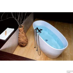 Vrijstaand Bad Sapho Tess Gegoten Marmer 157x70x67 Cm Wit -Zalig Baden Verkoopwinkel 99613 vrijstaand bad sapho tess marmer 157x70x67 cm wit 2