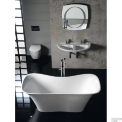 Vrijstaand Bad Sapho Flora Gegoten Marmer 180x80x67 Cm Wit 7 Vrijstaand Bad Sapho Flora Gegoten Marmer 180x80x67 Cm Wit -Zalig Baden Verkoopwinkel 99713 vrijstaand bad sapho flora marmer 180x80x67 cm wit 2