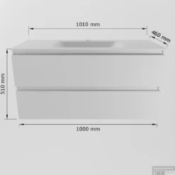 MONDIAZ AIVY 100cm Badmeubel Mocha, Wastafel Talc Solid Surface Midden Zonder Kraangat Met Spiegelkast -Zalig Baden Verkoopwinkel aivy 100cm badmeubel wastafel solid surface midden maatttekening 15020014481886