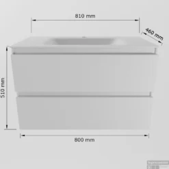 MONDIAZ AIVY 80cm Badmeubel Urban, Wastafel Urban Solid Surface Midden Zonder Kraangat Met Spiegel -Zalig Baden Verkoopwinkel aivy 80cm badmeubel wastafel solid surface midden maatttekening 15020014481522 1