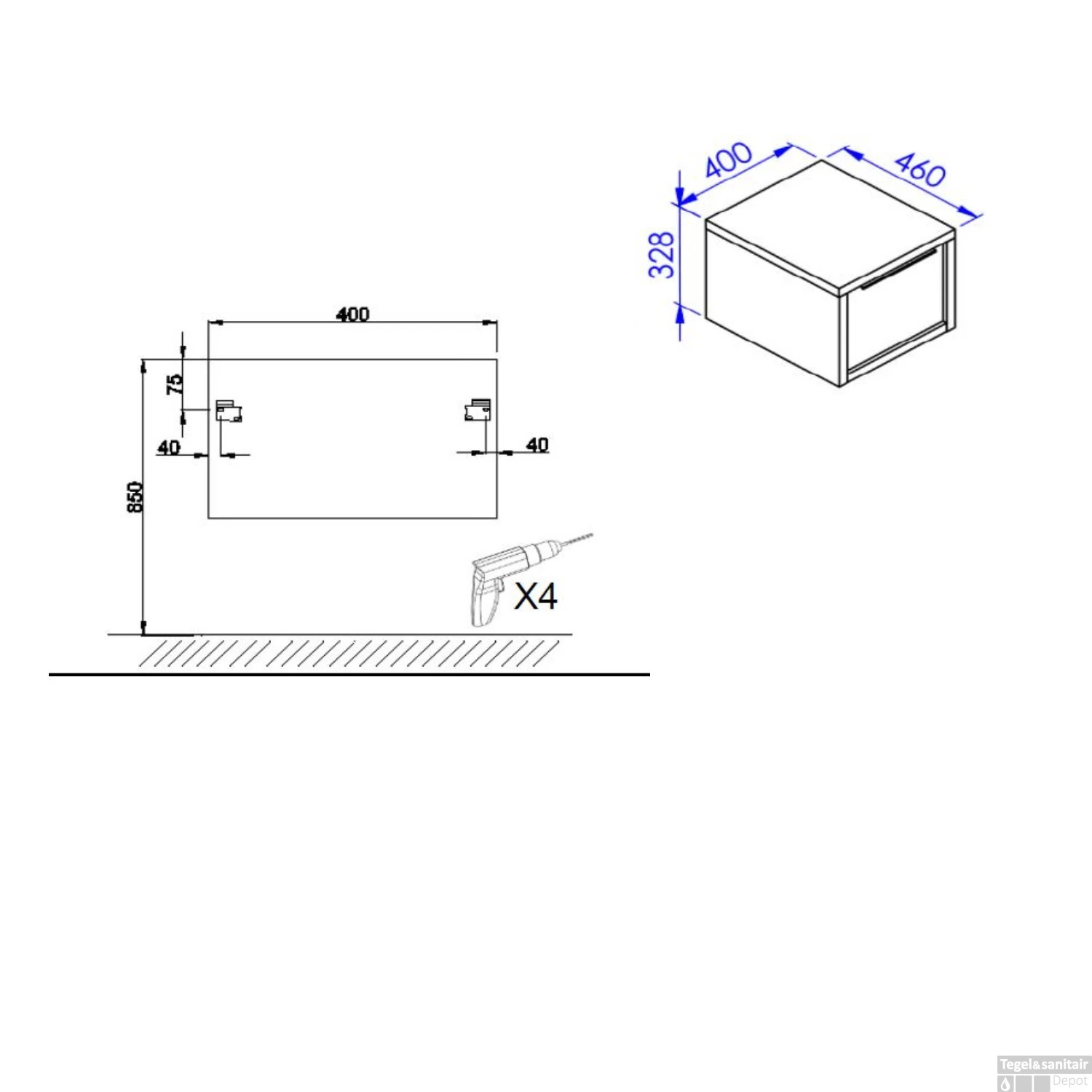 Allibert Onderkast Sorento 40 Cm Eik Halifax 3 Allibert Onderkast Sorento 40 Cm Eik Halifax - Afbeelding 3
