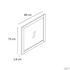 Allibert Spiegel Cambridge Met Kader 80 Cm -Zalig Baden Verkoopwinkel allibert spiegel cambridge met kader 80 cm tech