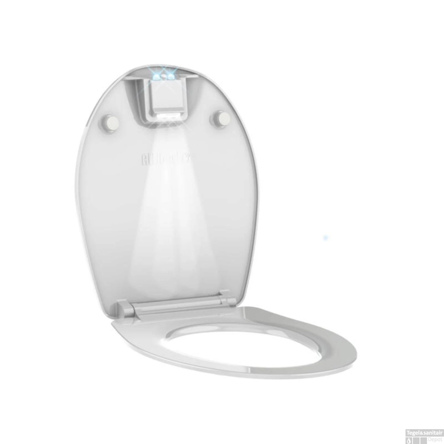 Allibert Toiletzitting Nighty 2 Met Led Verlichting Wit 3 Allibert Toiletzitting Nighty 2 Met Led Verlichting Wit - Afbeelding 3