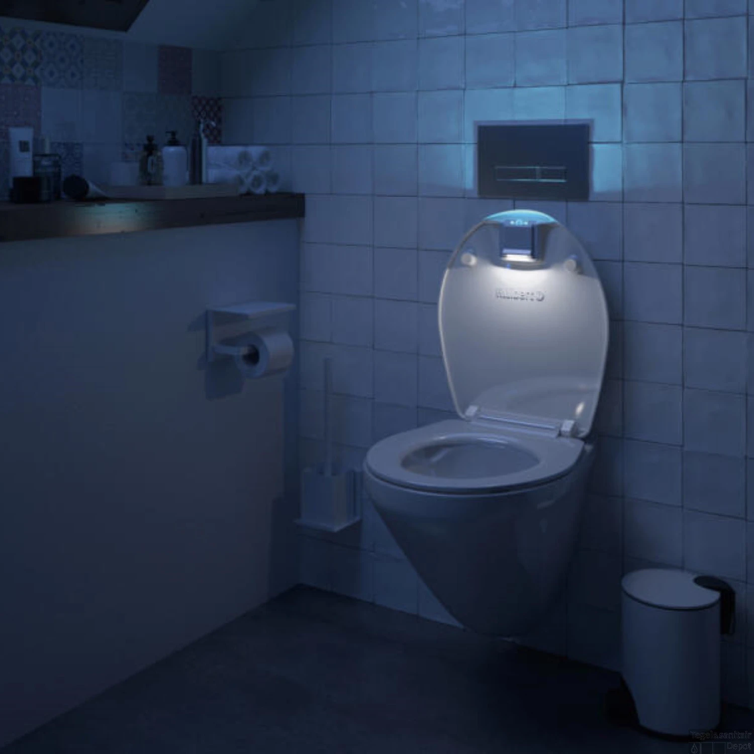 Allibert Toiletzitting Nighty 2 Met Led Verlichting Wit 2 Allibert Toiletzitting Nighty 2 Met Led Verlichting Wit - Afbeelding 2