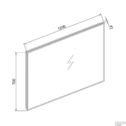 Spiegel Sanilux Mirror Infinity 120x70x4,1 Cm Aluminium Met LED Verlichting En Touch Sensor -Zalig Baden Verkoopwinkel aluminium spiegel led infinity 120 tech 1