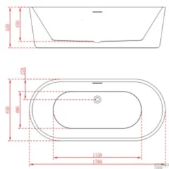 Vrijstaand Ligbad Arcqua Santo 178x80 Acryl Glans Wit 7 Vrijstaand Ligbad Arcqua Santo 178x80 Acryl Glans Wit -Zalig Baden Verkoopwinkel bad108700 santo vrijstaand ligbad 178x80 acryl glans wit tech