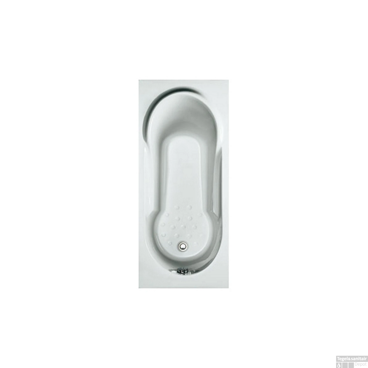 Ligbad Plieger Vigo Acryl 160x70x40 Met Poten Wit 1 Ligbad Plieger Vigo Acryl 160x70x40 Met Poten Wit