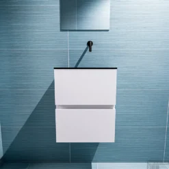 MONDIAZ ADA 40cm Toiletmeubel Cale. LEX Wastafel Urban Rechts Zonder Kraangat -Zalig Baden Verkoopwinkel badkamermeubel ada cale model lex urban front 0004