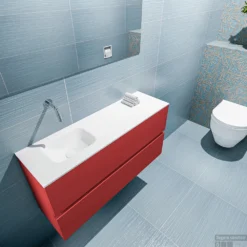 MONDIAZ ADA 100cm Toiletmeubel Fire. LEX Wastafel Talc Links Zonder Kraangat 7 MONDIAZ ADA 100cm Toiletmeubel Fire. LEX Wastafel Talc Links Zonder Kraangat -Zalig Baden Verkoopwinkel badkamermeubel ada fire model lex talc top 0022