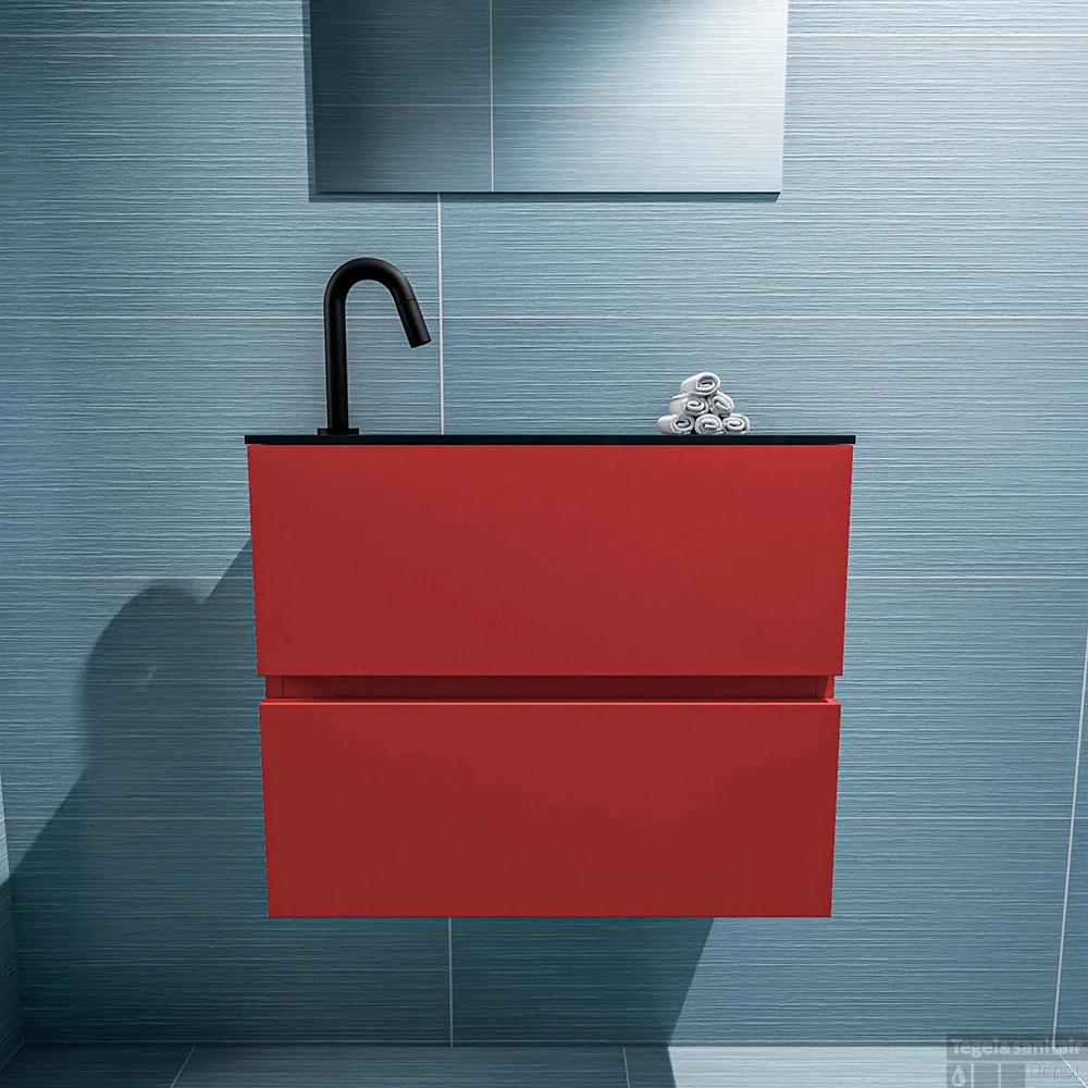 MONDIAZ ADA 60cm Toiletmeubel Fire. LEX Wastafel Urban Links 1 Kraangat 4 MONDIAZ ADA 60cm Toiletmeubel Fire. LEX Wastafel Urban Links 1 Kraangat - Afbeelding 4