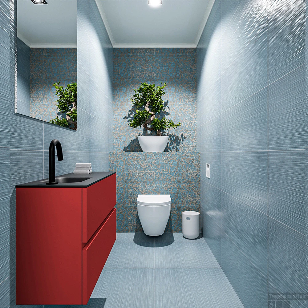 MONDIAZ ADA 80cm Toiletmeubel Fire. LEX Wastafel Urban Links 1 Kraangat 2 MONDIAZ ADA 80cm Toiletmeubel Fire. LEX Wastafel Urban Links 1 Kraangat - Afbeelding 2