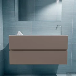 MONDIAZ ADA 100cm Toiletmeubel Smoke. LEX Wastafel Talc Rechts 1 Kraangat 8 MONDIAZ ADA 100cm Toiletmeubel Smoke. LEX Wastafel Talc Rechts 1 Kraangat -Zalig Baden Verkoopwinkel badkamermeubel ada smoke model lex talc front 0023