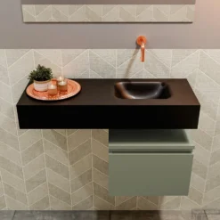 MONDIAZ ANDOR 40cm Toiletmeubel Army. LEX 80cm Wastafel Urban Rechts Geen Kraangat 8 MONDIAZ ANDOR 40cm Toiletmeubel Army. LEX 80cm Wastafel Urban Rechts Geen Kraangat -Zalig Baden Verkoopwinkel badkamermeubel andor army model lex vrijhangend urban front 0022