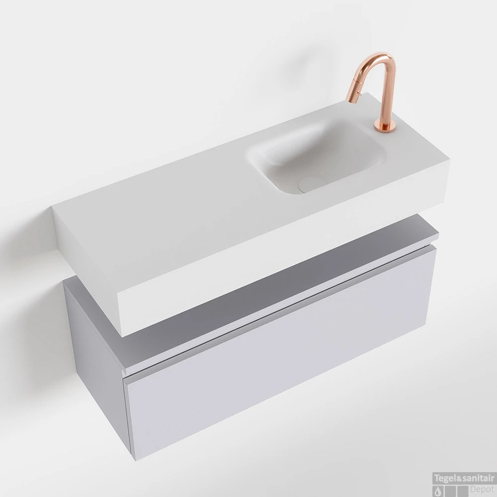 MONDIAZ ANDOR 80cm Toiletmeubel Cale. LEX 80cm Wastafel Talc Rechts 1 Kraangat 1 MONDIAZ ANDOR 80cm Toiletmeubel Cale. LEX 80cm Wastafel Talc Rechts 1 Kraangat