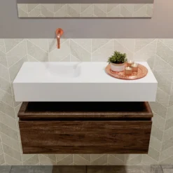 MONDIAZ ANDOR 80cm Toiletmeubel Dark Brown. LEX 80cm Wastafel Talc Links Geen Kraangat 8 MONDIAZ ANDOR 80cm Toiletmeubel Dark Brown. LEX 80cm Wastafel Talc Links Geen Kraangat -Zalig Baden Verkoopwinkel badkamermeubel andor dark brown model lex vrijhangend talc front 00016