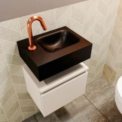 MONDIAZ ANDOR 40cm Toiletmeubel Linen. LEX 40cm Wastafel Urban Rechts 1 Kraangat 7 MONDIAZ ANDOR 40cm Toiletmeubel Linen. LEX 40cm Wastafel Urban Rechts 1 Kraangat -Zalig Baden Verkoopwinkel badkamermeubel andor linen model lex vrijhangend urban sidetop 0003