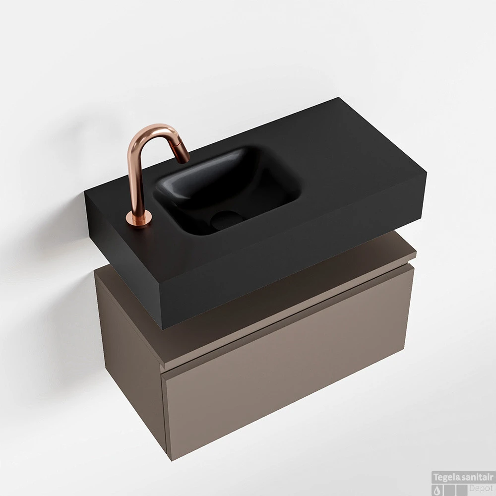 MONDIAZ ANDOR 60cm Toiletmeubel Smoke. LEX 60cm Wastafel Urban Links 1 Kraangat 1 MONDIAZ ANDOR 60cm Toiletmeubel Smoke. LEX 60cm Wastafel Urban Links 1 Kraangat