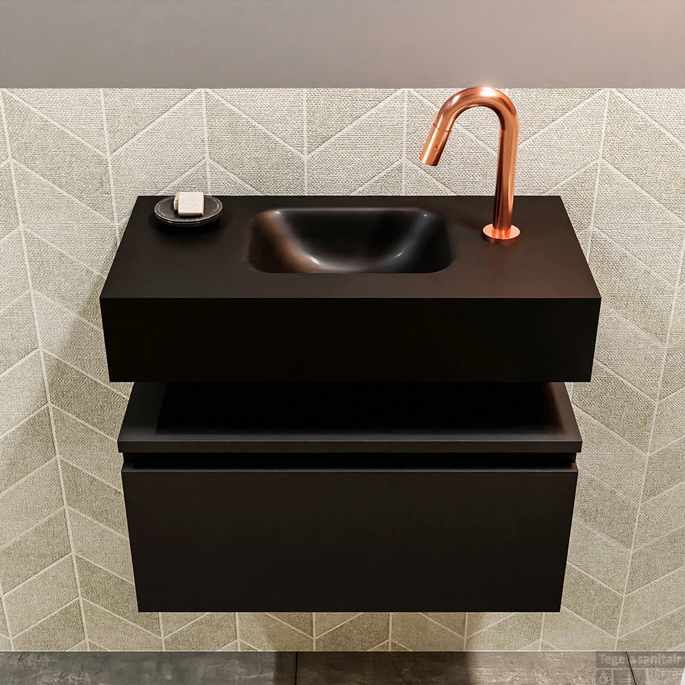 MONDIAZ ANDOR 60cm Toiletmeubel Urban. LEX 60cm Wastafel Urban Midden 1 Kraangat 4 MONDIAZ ANDOR 60cm Toiletmeubel Urban. LEX 60cm Wastafel Urban Midden 1 Kraangat - Afbeelding 4