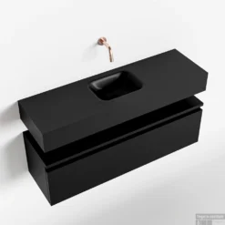 MONDIAZ ANDOR 100cm Toiletmeubel Urban. LEX 100cm Wastafel Urban Midden Geen Kraangat