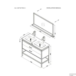 Badkamermeubel Casajoy Miami 120x46x90cm Eiken Met Artificial Stone Wastafel Zwart -Zalig Baden Verkoopwinkel badkamermeubel casajoy miami 120x46x90cm eiken met artificial stone wastafel zwart tech