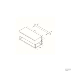 Badkamermeubel Casajoy Vermont 120x46x55cm Eiken -Zalig Baden Verkoopwinkel badkamermeubel casajoy vermont 120x46x55cm eiken tech