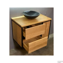 Badkamermeubel Casajoy Wood 80x48x55 Cm Eiken -Zalig Baden Verkoopwinkel badkamermeubel casajoy wood 80x48x55 cm eiken detail3