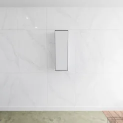 Kolomkast Mondiaz LAGOM 90cm Opbouw Linksdraaiend Mat Zwart