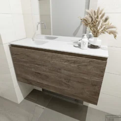 MONDIAZ OLAN 100cm Toiletmeubel Dark Brown. LEX Wastafel Talc Links Geen Kraangat 8 MONDIAZ OLAN 100cm Toiletmeubel Dark Brown. LEX Wastafel Talc Links Geen Kraangat -Zalig Baden Verkoopwinkel badkamermeubel olan dark brown model lex talc mid 00022