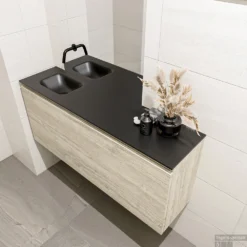 MONDIAZ OLAN 120cm Toiletmeubel Light Brown Grey. LEX Wastafel Urban Links Geen Kraangat -Zalig Baden Verkoopwinkel badkamermeubel olan light brown grey model lex urban right 00028