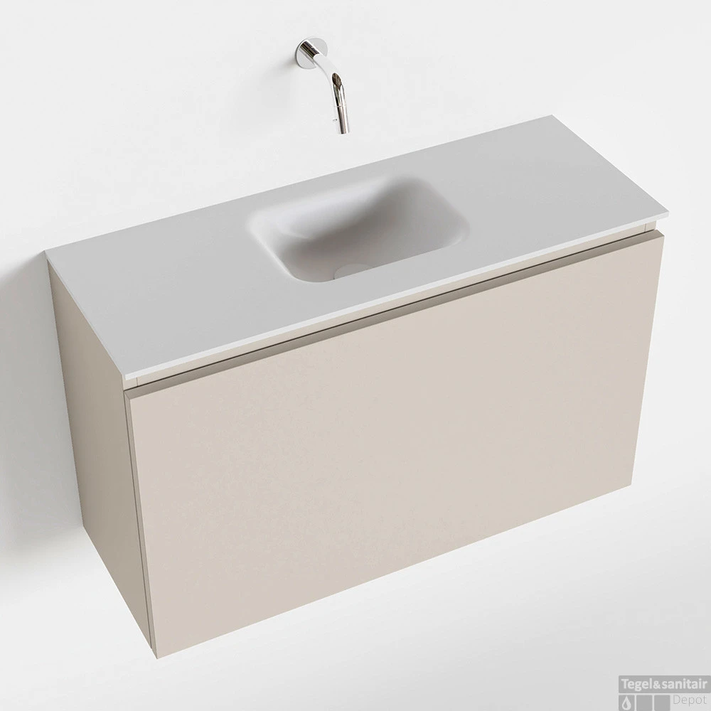 MONDIAZ OLAN 80cm Toiletmeubel Linen. LEX Wastafel Talc Midden Geen Kraangat 1 MONDIAZ OLAN 80cm Toiletmeubel Linen. LEX Wastafel Talc Midden Geen Kraangat