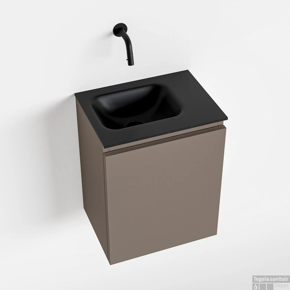 MONDIAZ OLAN 40cm Toiletmeubel Smoke. LEX Wastafel Urban Links Geen Kraangat 1 MONDIAZ OLAN 40cm Toiletmeubel Smoke. LEX Wastafel Urban Links Geen Kraangat