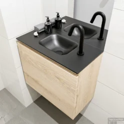 MONDIAZ OLAN 60cm Toiletmeubel Washed_oak. LEX Wastafel Urban Midden 1 Kraangat 7 MONDIAZ OLAN 60cm Toiletmeubel Washed_oak. LEX Wastafel Urban Midden 1 Kraangat -Zalig Baden Verkoopwinkel badkamermeubel olan washed oak model lex urban right 00007