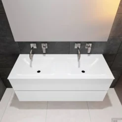 Badkamermeubel Solid Surface BWS Oslo 120x46 Cm Dubbel Mat Wit (0 Kraangaten) 10 Badkamermeubel Solid Surface BWS Oslo 120x46 Cm Dubbel Mat Wit (0 Kraangaten) -Zalig Baden Verkoopwinkel badkamermeubel solid surface bws oslo 120x46 cm dubbel mat wit 0 kraangaten pc75341075 00079 3