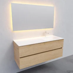 Badkamermeubel Solid Surface BWS Oslo 120x46 Cm Rechts Wood Washed Oak (met 1 Kraangat) 9 Badkamermeubel Solid Surface BWS Oslo 120x46 Cm Rechts Wood Washed Oak (met 1 Kraangat) -Zalig Baden Verkoopwinkel badkamermeubel solid surface bws oslo 120x46 cm rechts wood washed oak met 1 kraangat
