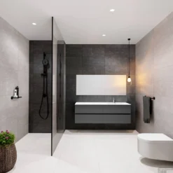 Badkamermeubel Solid Surface BWS Stockholm 150x46 Cm Rechts Mat Antraciet 4 Laden (met 1 Kraangat) -Zalig Baden Verkoopwinkel badkamermeubel solid surface bws stockholm 150x46 cm rechts mat antraciet 4 laden met 1 kraangat pc75341138 00142 2