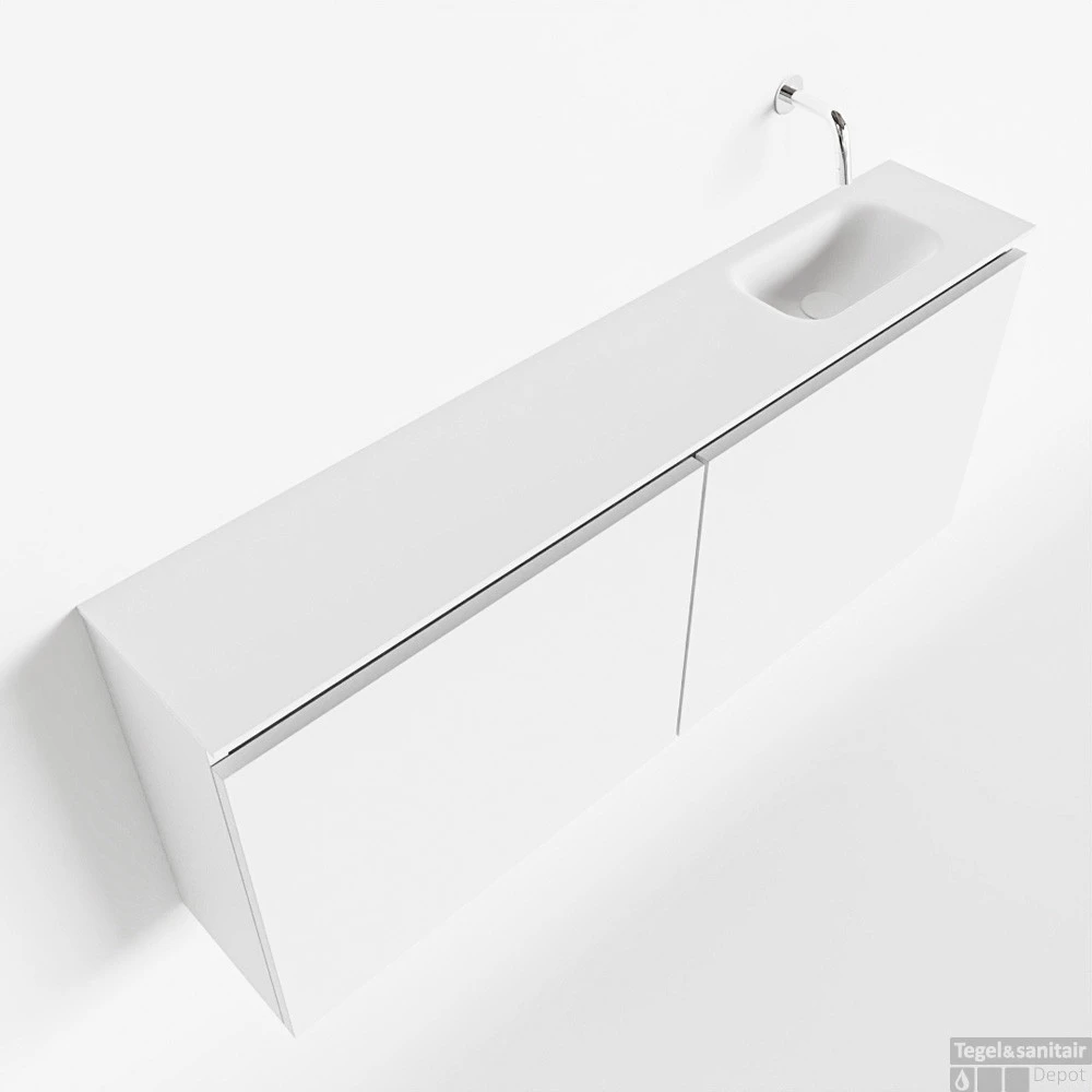 MONDIAZ TURE 120cm Toiletmeubel Talc. EDEN Wastafel Talc Rechts Geen Kraangat 1 MONDIAZ TURE 120cm Toiletmeubel Talc. EDEN Wastafel Talc Rechts Geen Kraangat