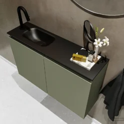 MONDIAZ TURE 80cm Toiletmeubel Army. EDEN Wastafel Urban Links 1 Kraangat -Zalig Baden Verkoopwinkel badkamermeubel ture army model eden urban sidetop 0015