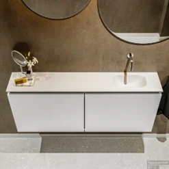 MONDIAZ TURE 120cm Toiletmeubel Talc. EDEN Wastafel Talc Rechts Geen Kraangat 8 MONDIAZ TURE 120cm Toiletmeubel Talc. EDEN Wastafel Talc Rechts Geen Kraangat -Zalig Baden Verkoopwinkel badkamermeubel ture kleur model eden talc top 00030