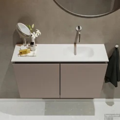 MONDIAZ TURE 80cm Toiletmeubel Smoke. EDEN Wastafel Talc Rechts Geen Kraangat 8 MONDIAZ TURE 80cm Toiletmeubel Smoke. EDEN Wastafel Talc Rechts Geen Kraangat -Zalig Baden Verkoopwinkel badkamermeubel ture smoke model eden talc top 0018