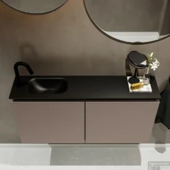 MONDIAZ TURE 100cm Toiletmeubel Smoke. EDEN Wastafel Urban Links 1 Kraangat -Zalig Baden Verkoopwinkel badkamermeubel ture smoke model eden urban top 0021