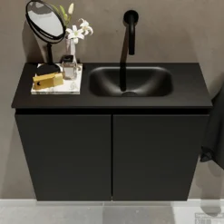 MONDIAZ TURE 60cm Toiletmeubel Urban. EDEN Wastafel Urban Rechts Geen Kraangat -Zalig Baden Verkoopwinkel badkamermeubel ture urban model eden urban top 00012