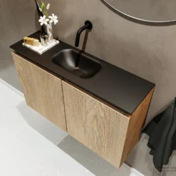 MONDIAZ TURE 80cm Toiletmeubel Washed Oak. EDEN Wastafel Urban Midden Geen Kraangat 7 MONDIAZ TURE 80cm Toiletmeubel Washed Oak. EDEN Wastafel Urban Midden Geen Kraangat -Zalig Baden Verkoopwinkel badkamermeubel ture washedoak model eden urban sidetop 00014