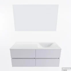 MONDIAZ VICA 120cm Badmeubel Onderkast Cale 4 Lades. Wastafel CLOUD Rechts Zonder Kraangat, Kleur Talc Met Spiegel LED. 11 MONDIAZ VICA 120cm Badmeubel Onderkast Cale 4 Lades. Wastafel CLOUD Rechts Zonder Kraangat, Kleur Talc Met Spiegel LED. -Zalig Baden Verkoopwinkel badkamermeubel vica cale cloud talc google11 0058