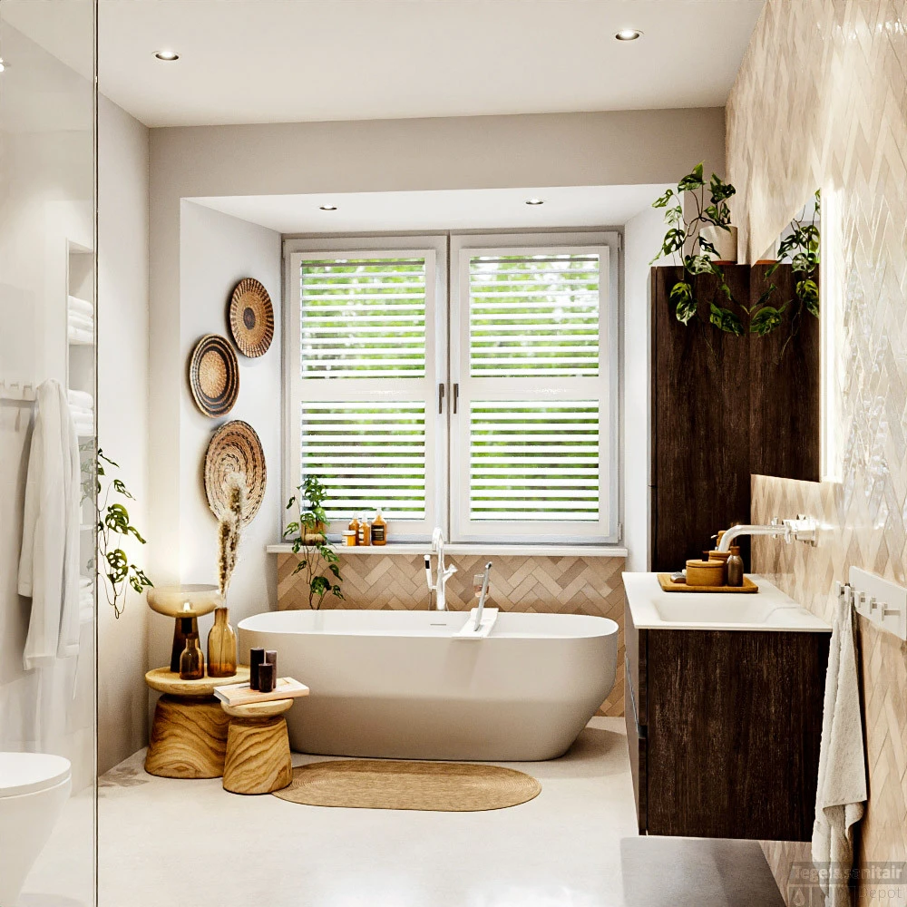 MONDIAZ VICA 120cm Badmeubel Onderkast Dark Brown 2 Lades. Wastafel CLOUD Rechts Zonder Kraangat, Kleur Talc. 6 MONDIAZ VICA 120cm Badmeubel Onderkast Dark Brown 2 Lades. Wastafel CLOUD Rechts Zonder Kraangat, Kleur Talc. - Afbeelding 6