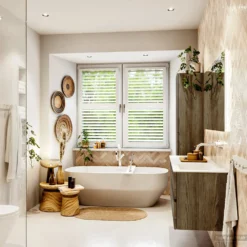 MONDIAZ VICA 130cm Badmeubel Onderkast Dark Brown Grey 4 Lades. Wastafel CLOUD Rechts Zonder Kraangat, Kleur Talc Met Spiegel LED. 13 MONDIAZ VICA 130cm Badmeubel Onderkast Dark Brown Grey 4 Lades. Wastafel CLOUD Rechts Zonder Kraangat, Kleur Talc Met Spiegel LED. -Zalig Baden Verkoopwinkel badkamermeubel vica dark brown grey cloud talc set3 0064