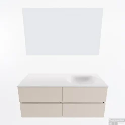 MONDIAZ VICA 120cm Badmeubel Onderkast Linen 4 Lades. Wastafel Moon Rechts 1 Kraangat, Kleur Talc Met Spiegel LED. 11 MONDIAZ VICA 120cm Badmeubel Onderkast Linen 4 Lades. Wastafel Moon Rechts 1 Kraangat, Kleur Talc Met Spiegel LED. -Zalig Baden Verkoopwinkel badkamermeubel vica linen moon talc google11 0055